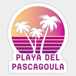 Playa Del Pascagoula MS Funny Pascagoula Mississippi Design Sticker